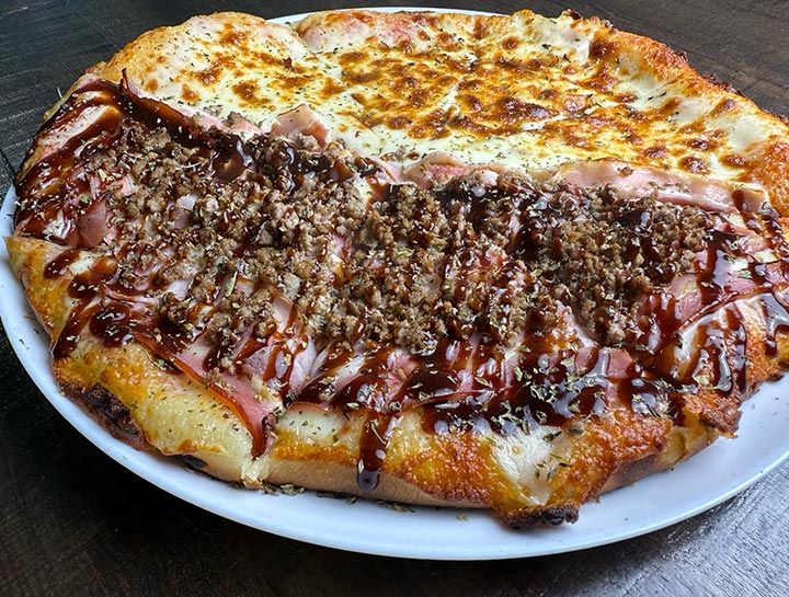 Baires pizzas piedrasblancas pizza barbacoa